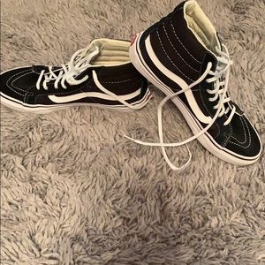 Black and White High Top Vans